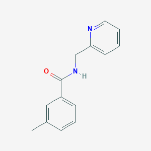 molecular formula C14H14N2O B397392 3-methyl-N-(pyridin-2-ylmethyl)benzamide 