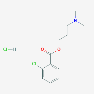 molecular formula C12H17Cl2NO2 B3973921 3-(dimethylamino)propyl 2-chlorobenzoate hydrochloride 