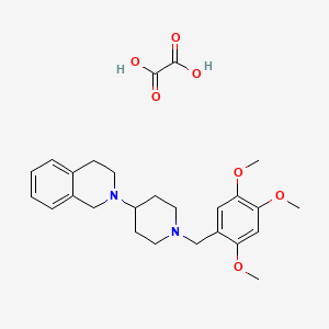 2-[1-(2,4,5-trimethoxybenzyl)-4-piperidinyl]-1,2,3,4-tetrahydroisoquinoline oxalate