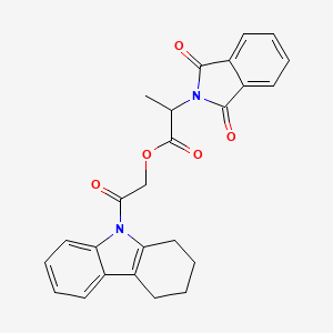 2-oxo-2-(1,2,3,4-tetrahydro-9H-carbazol-9-yl)ethyl 2-(1,3-dioxo-1,3-dihydro-2H-isoindol-2-yl)propanoate