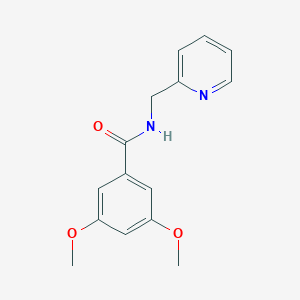 molecular formula C15H16N2O3 B397395 3,5-dimethoxy-N-(pyridin-2-ylmethyl)benzamide 