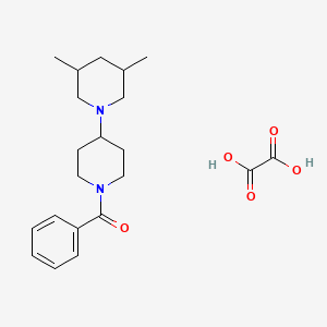 molecular formula C21H30N2O5 B3973959 1'-benzoyl-3,5-dimethyl-1,4'-bipiperidine oxalate 