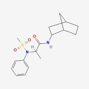 N~1~-bicyclo[2.2.1]hept-2-yl-N~2~-(methylsulfonyl)-N~2~-phenylalaninamide