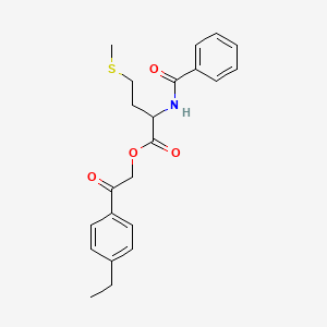 2-(4-ethylphenyl)-2-oxoethyl N-benzoylmethioninate