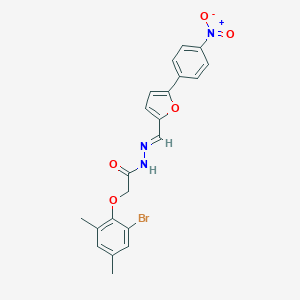 2-(2-bromo-4,6-dimethylphenoxy)-N'-[(5-{4-nitrophenyl}-2-furyl)methylene]acetohydrazide