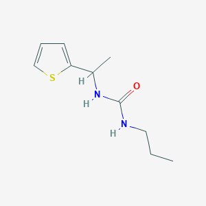 molecular formula C10H16N2OS B3974009 N-propyl-N'-[1-(2-thienyl)ethyl]urea 