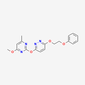 3-[(4-methoxy-6-methyl-2-pyrimidinyl)oxy]-6-(2-phenoxyethoxy)pyridazine