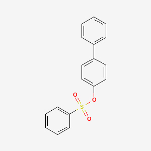 molecular formula C18H14O3S B3974020 4-biphenylyl benzenesulfonate CAS No. 32337-48-7