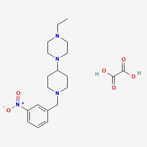 molecular formula C20H30N4O6 B3974055 1-ethyl-4-[1-(3-nitrobenzyl)-4-piperidinyl]piperazine oxalate 