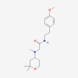 2-[(2,2-dimethyltetrahydro-2H-pyran-4-yl)(methyl)amino]-N-[2-(4-methoxyphenyl)ethyl]acetamide