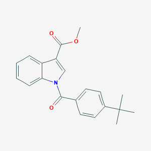 molecular formula C21H21NO3 B397415 Methyl 1-(4-tert-butylbenzoyl)indole-3-carboxylate CAS No. 328282-79-7