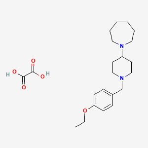 molecular formula C22H34N2O5 B3974179 1-[1-(4-ethoxybenzyl)-4-piperidinyl]azepane oxalate 