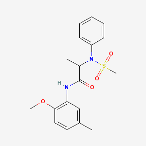 N~1~-(2-methoxy-5-methylphenyl)-N~2~-(methylsulfonyl)-N~2~-phenylalaninamide