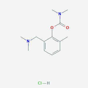 molecular formula C13H21ClN2O2 B3974238 2-[(dimethylamino)methyl]-6-methylphenyl dimethylcarbamate hydrochloride 