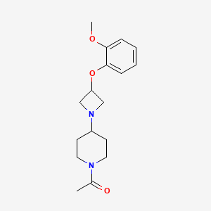 1-acetyl-4-[3-(2-methoxyphenoxy)azetidin-1-yl]piperidine