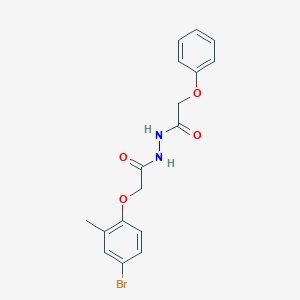 molecular formula C17H17BrN2O4 B397432 2-(4-bromo-2-methylphenoxy)-N'-(phenoxyacetyl)acetohydrazide 