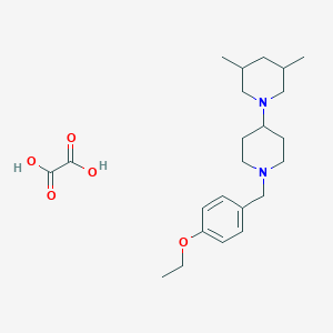 molecular formula C23H36N2O5 B3974322 1'-(4-ethoxybenzyl)-3,5-dimethyl-1,4'-bipiperidine oxalate 