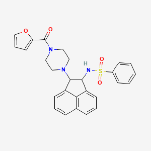 N-{2-[4-(2-furoyl)-1-piperazinyl]-1,2-dihydro-1-acenaphthylenyl}benzenesulfonamide