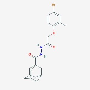 molecular formula C20H25BrN2O3 B397436 N'-[2-(4-bromo-2-methylphenoxy)acetyl]-1-adamantanecarbohydrazide 