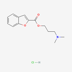 molecular formula C14H18ClNO3 B3974361 3-(dimethylamino)propyl 1-benzofuran-2-carboxylate hydrochloride 