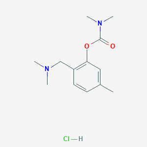 molecular formula C13H21ClN2O2 B3974366 2-[(dimethylamino)methyl]-5-methylphenyl dimethylcarbamate hydrochloride 