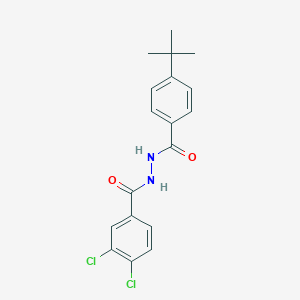 molecular formula C18H18Cl2N2O2 B397438 N'-(4-tert-butylbenzoyl)-3,4-dichlorobenzohydrazide 