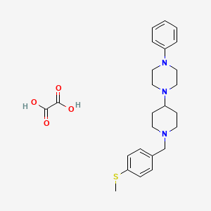 1-{1-[4-(methylthio)benzyl]-4-piperidinyl}-4-phenylpiperazine oxalate