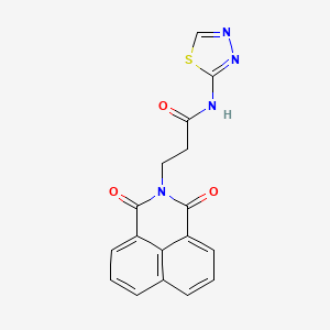 3-(1,3-dioxo-1H-benzo[de]isoquinolin-2(3H)-yl)-N-1,3,4-thiadiazol-2-ylpropanamide