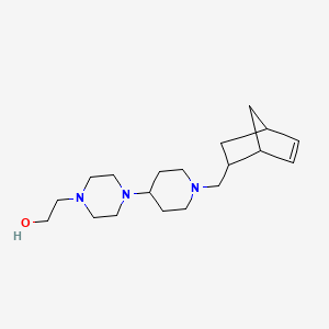 molecular formula C19H33N3O B3974477 2-{4-[1-(bicyclo[2.2.1]hept-5-en-2-ylmethyl)-4-piperidinyl]-1-piperazinyl}ethanol 