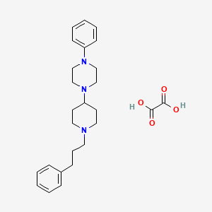 molecular formula C26H35N3O4 B3974504 1-phenyl-4-[1-(3-phenylpropyl)-4-piperidinyl]piperazine oxalate 