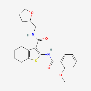 2-[(2-methoxybenzoyl)amino]-N-(tetrahydro-2-furanylmethyl)-4,5,6,7-tetrahydro-1-benzothiophene-3-carboxamide