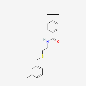 4-tert-butyl-N-{2-[(3-methylbenzyl)thio]ethyl}benzamide