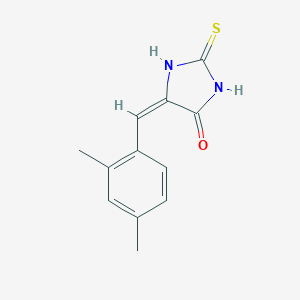 molecular formula C12H12N2OS B397452 (5E)-5-(2,4-dimethylbenzylidene)-2-thioxoimidazolidin-4-one 