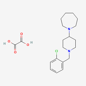 molecular formula C20H29ClN2O4 B3974526 1-[1-(2-chlorobenzyl)-4-piperidinyl]azepane oxalate 