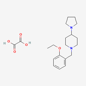 molecular formula C20H30N2O5 B3974533 1-(2-ethoxybenzyl)-4-(1-pyrrolidinyl)piperidine oxalate 