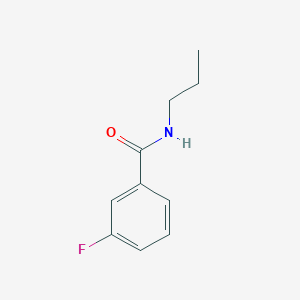 molecular formula C10H12FNO B3974540 3-fluoro-N-propylbenzamide 