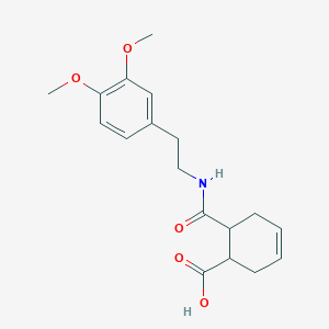 6-({[2-(3,4-dimethoxyphenyl)ethyl]amino}carbonyl)-3-cyclohexene-1-carboxylic acid