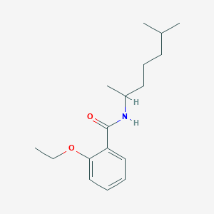 molecular formula C17H27NO2 B3974589 N-(1,5-dimethylhexyl)-2-ethoxybenzamide 