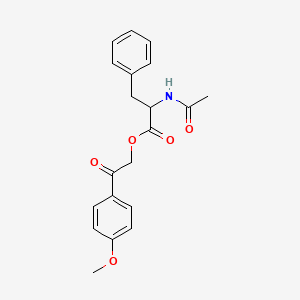 2-(4-methoxyphenyl)-2-oxoethyl N-acetylphenylalaninate