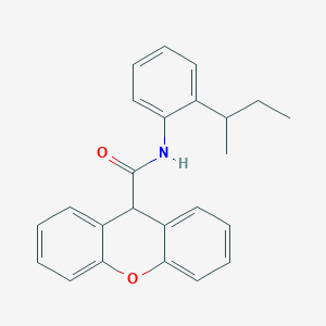 molecular formula C24H23NO2 B3974686 N-(2-sec-butylphenyl)-9H-xanthene-9-carboxamide 