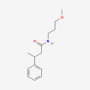 molecular formula C14H21NO2 B3974714 N-(3-methoxypropyl)-3-phenylbutanamide 