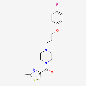 1-[3-(4-fluorophenoxy)propyl]-4-[(2-methyl-1,3-thiazol-4-yl)carbonyl]piperazine