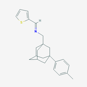 molecular formula C23H27NS B397474 N-{[3-(4-methylphenyl)-1-adamantyl]methyl}-N-(2-thienylmethylene)amine 