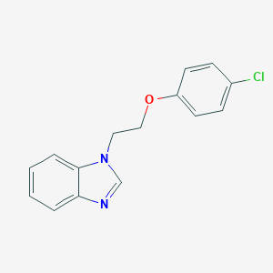 molecular formula C15H13ClN2O B397479 1-[2-(4-chlorophenoxy)ethyl]-1H-benzimidazole CAS No. 313977-08-1