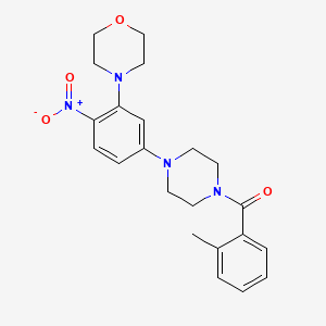 4-{5-[4-(2-methylbenzoyl)-1-piperazinyl]-2-nitrophenyl}morpholine