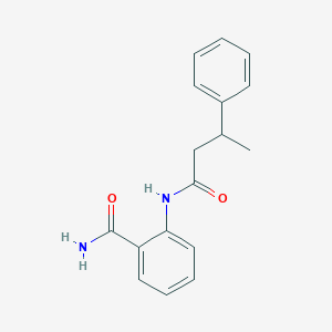 molecular formula C17H18N2O2 B3974816 2-[(3-phenylbutanoyl)amino]benzamide 