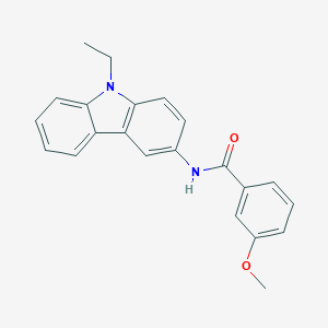 molecular formula C22H20N2O2 B397486 N-(9-Ethyl-9H-carbazol-3-yl)-3-methoxy-benzamide 