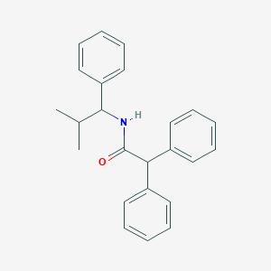 molecular formula C24H25NO B3974863 N-(2-methyl-1-phenylpropyl)-2,2-diphenylacetamide 