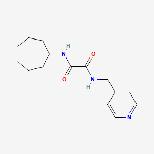 molecular formula C15H21N3O2 B3974904 N-cycloheptyl-N'-(4-pyridinylmethyl)ethanediamide 