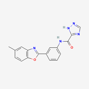 N-[3-(5-methyl-1,3-benzoxazol-2-yl)phenyl]-1H-1,2,4-triazole-3-carboxamide